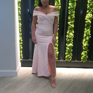 Pink xscape dress size 6 petite